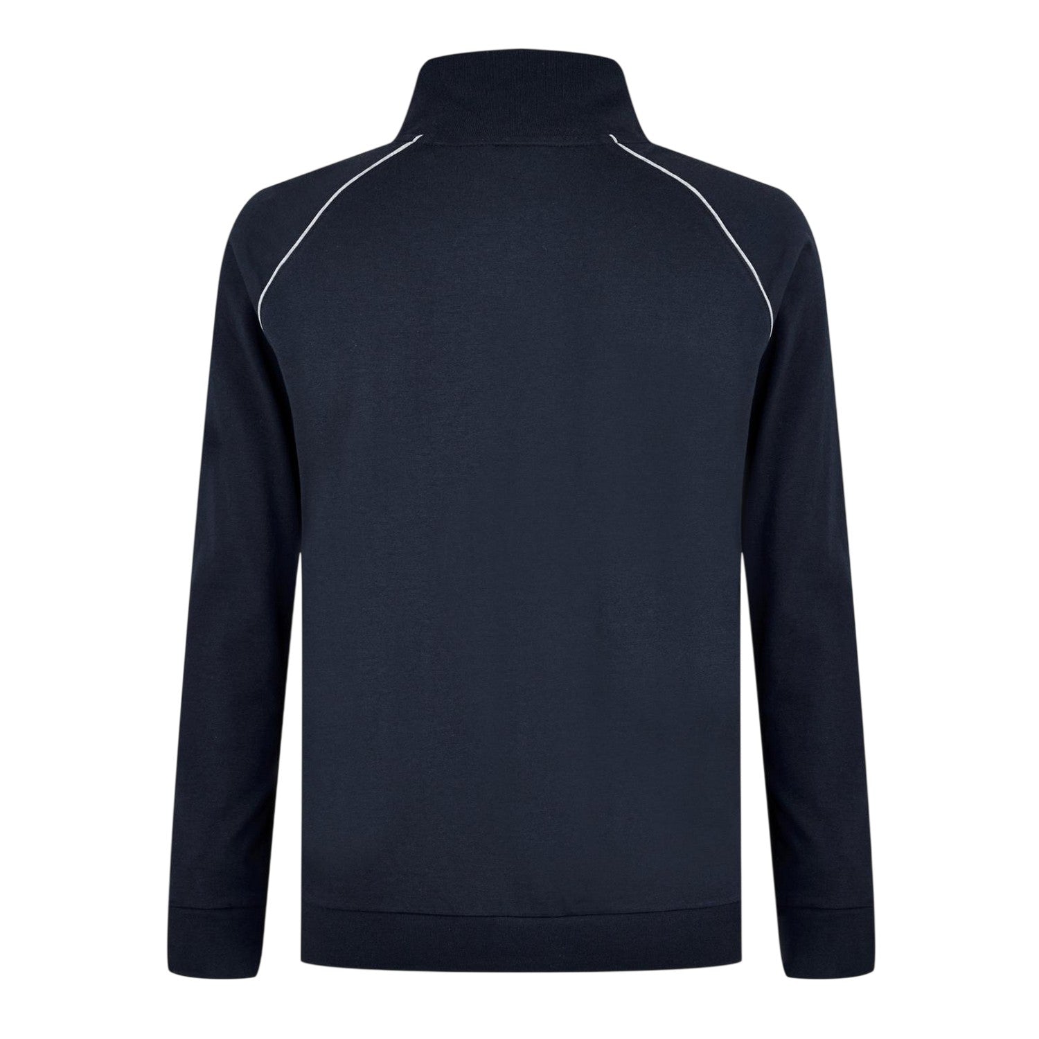 Dark Blue - Back - Boss Mens Cotton Casual Track Top