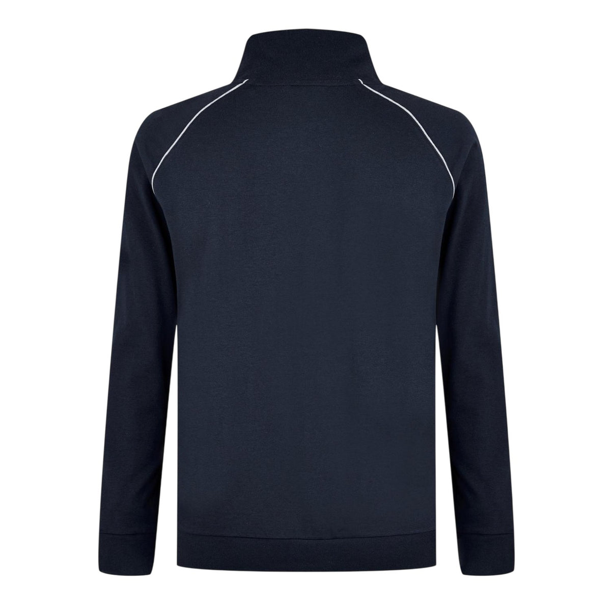 Dark Blue - Back - Boss Mens Cotton Casual Track Top