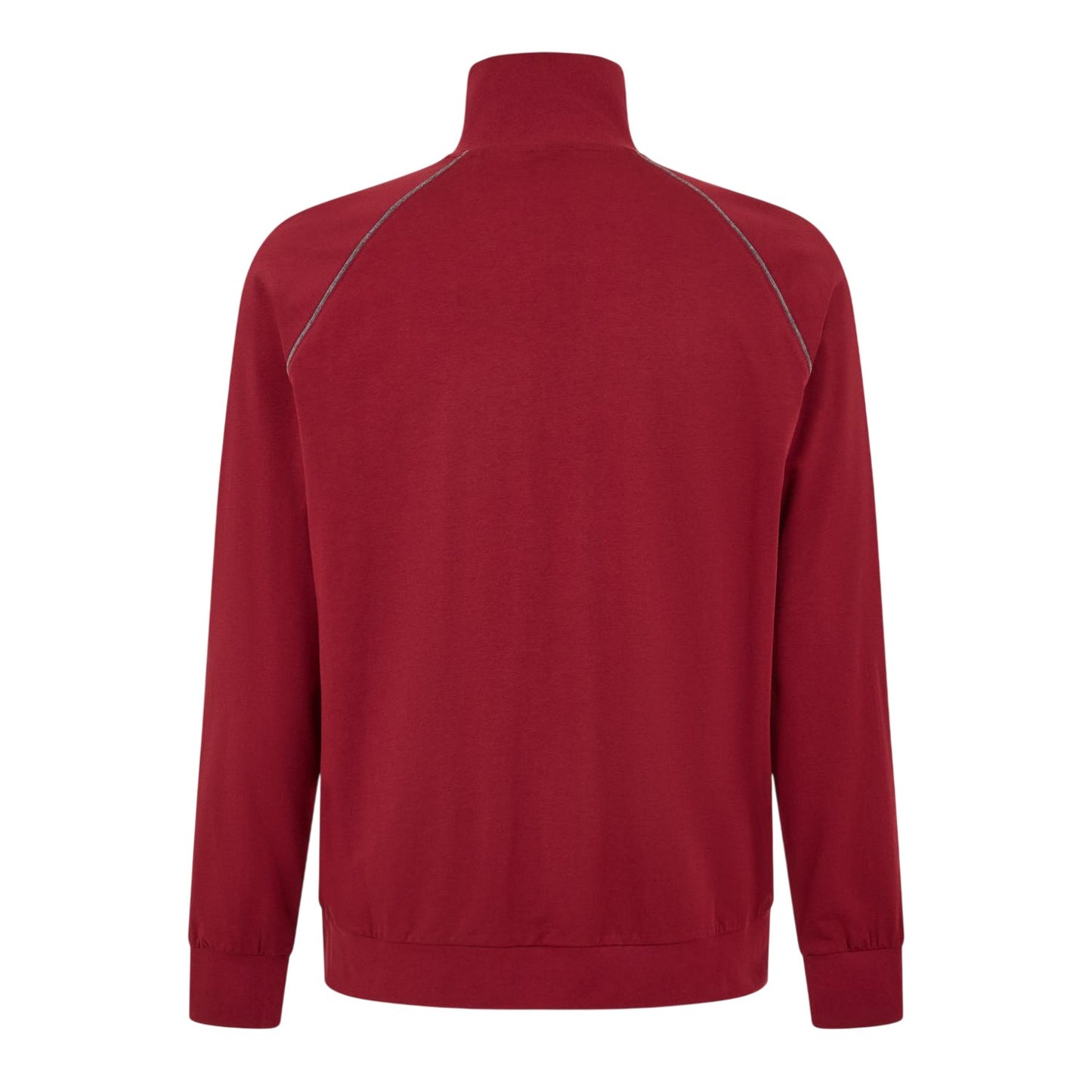Dark Red - Back - Boss Mens Cotton Casual Track Top