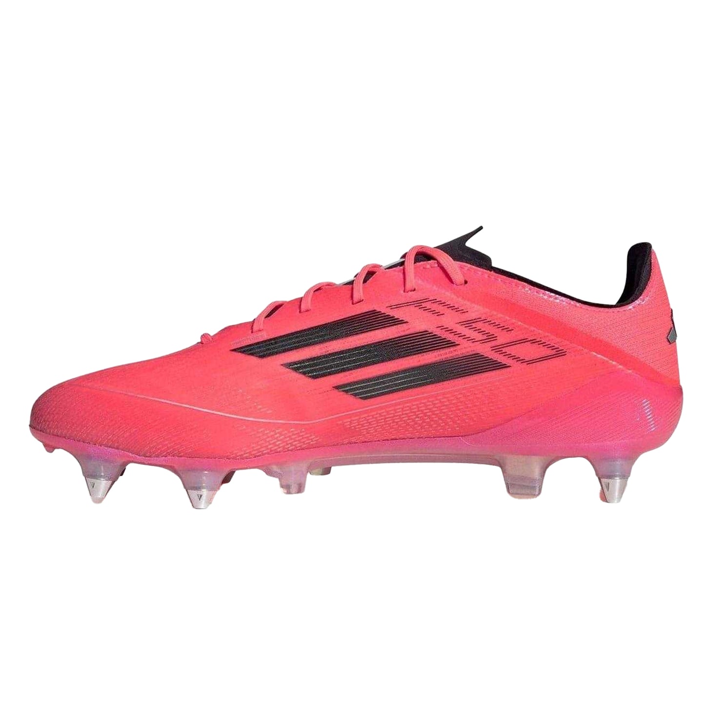 Pink-Black - Side - Adidas Mens F50 Elite Textile Cleated Soft Ground Football Boots