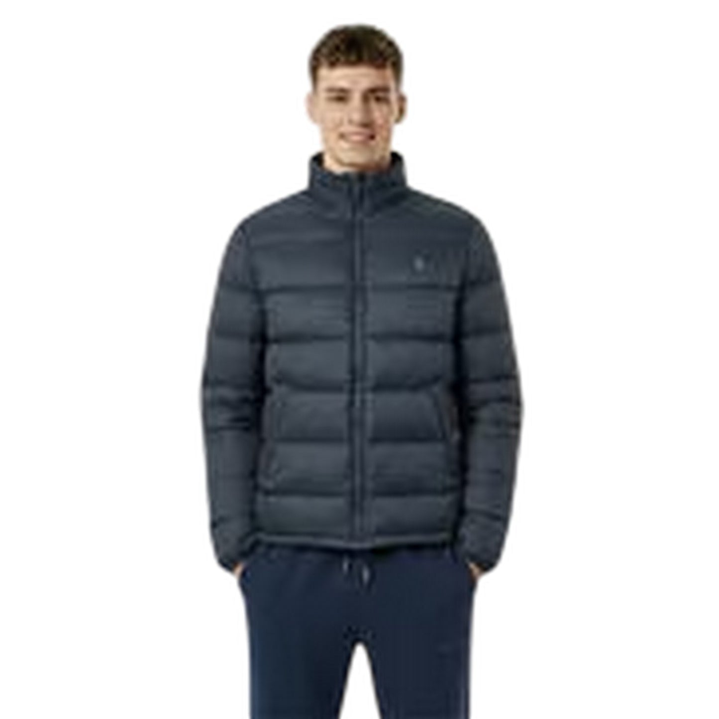 Navy - Side - Jack Wills Mens Kershaw Lightweight Puffer Jacket