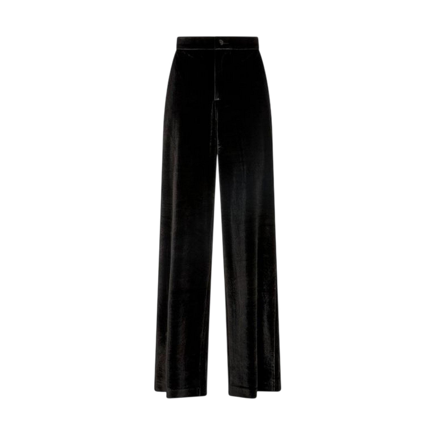 Black - Front - Lily And Lionel Womens-Ladies Valerie Velvet Wide Leg Trousers