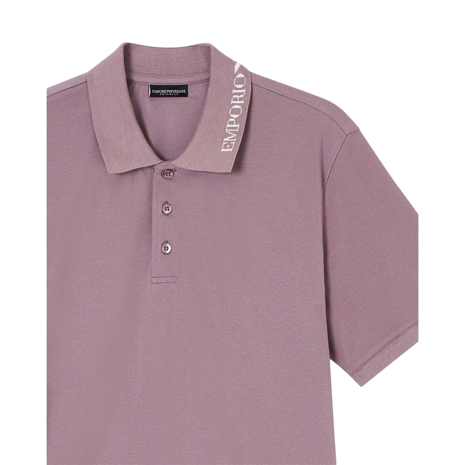 Old Rose - Side - Emporio Armani EA7 Mens Short-Sleeved Polo Shirt
