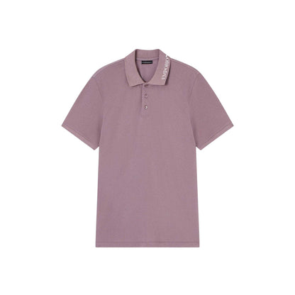 Old Rose - Front - Emporio Armani EA7 Mens Short-Sleeved Polo Shirt