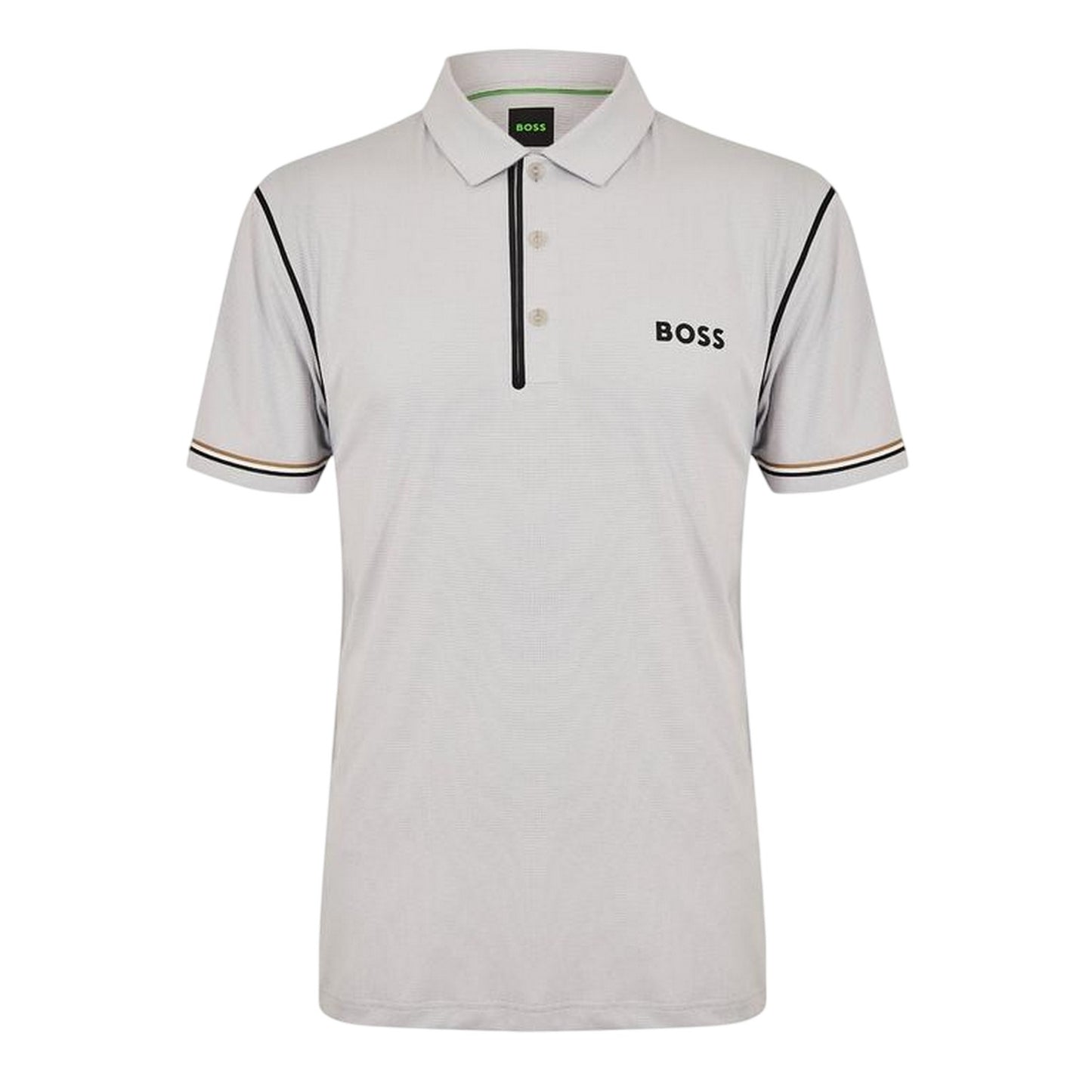 Light Grey-Pastel Grey - Front - Boss Mens Paddytech Goc Collared Polo Shirt