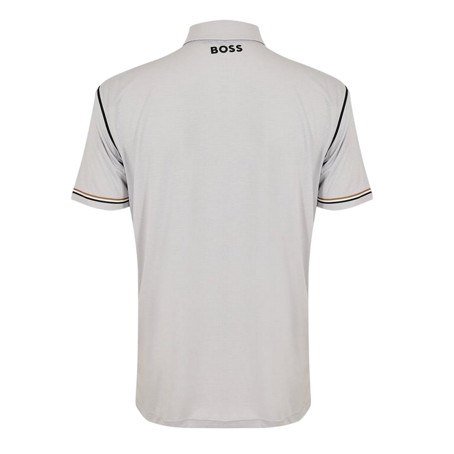 Light Grey-Pastel Grey - Back - Boss Mens Paddytech Goc Collared Polo Shirt