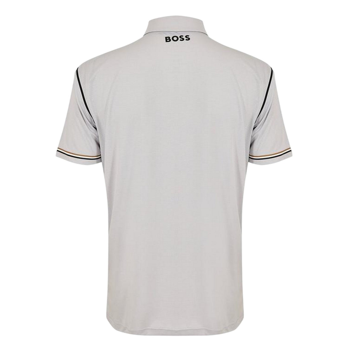 Light Grey-Pastel Grey - Back - Boss Mens Paddytech Goc Collared Polo Shirt