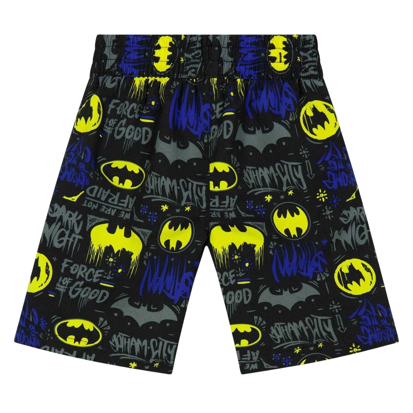 Blue - Back - Batman: The Dark Knight Boys Logo Swim Shorts