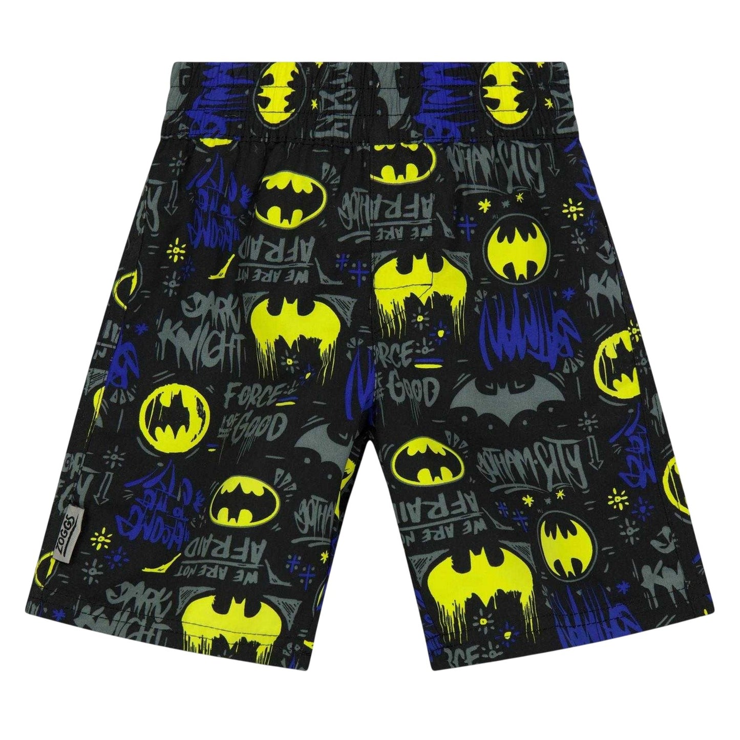 Blue - Front - Batman: The Dark Knight Boys Logo Swim Shorts