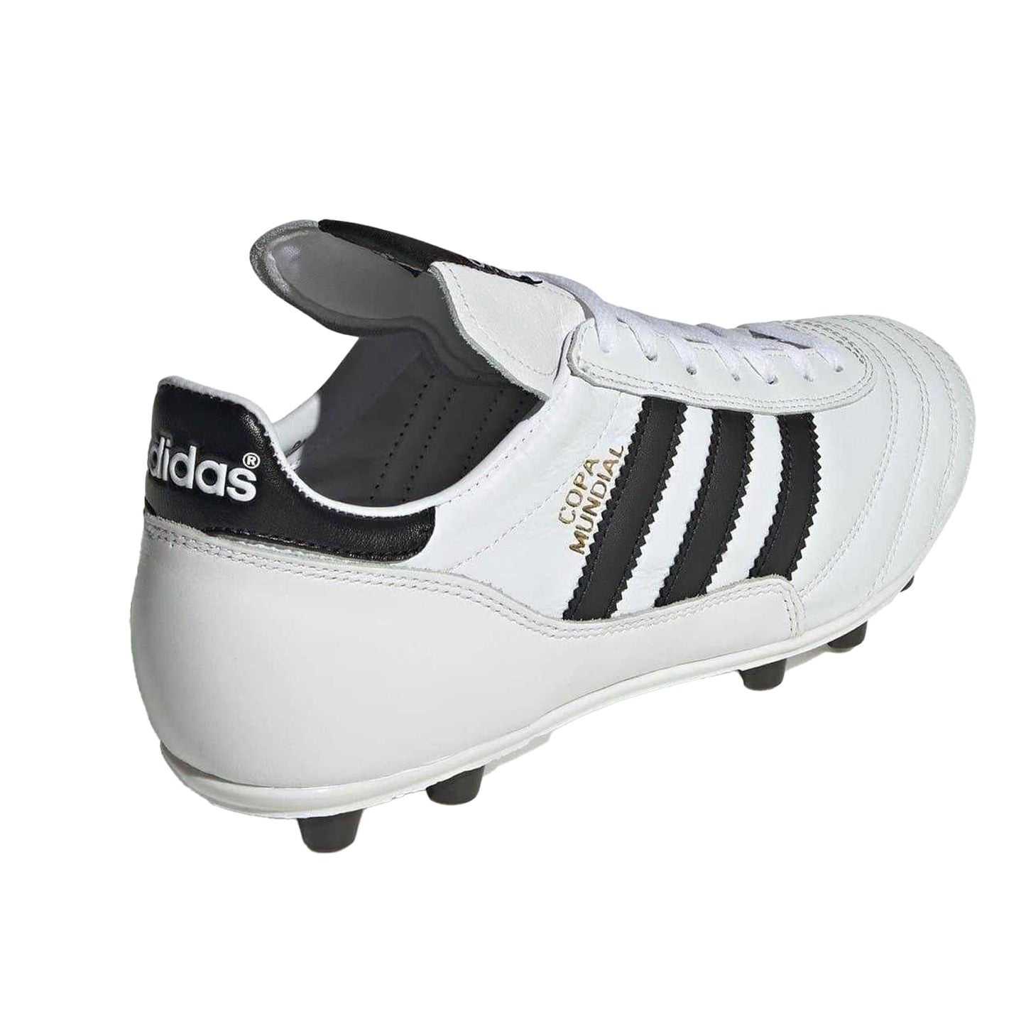 White-Black - Back - Adidas Mens Copa Mundial Leather Folded Tongue Firm Ground Football Boots