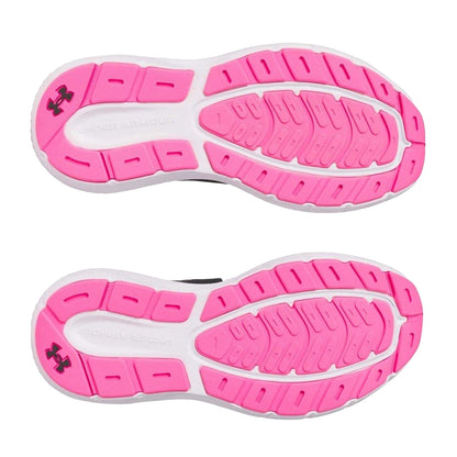 Grey-Pink - Lifestyle - Under Armour Womens-Ladies Low Cut Trainers
