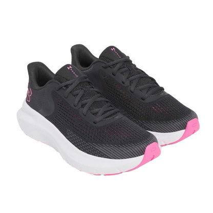 Grey-Pink - Pack Shot - Under Armour Womens-Ladies Low Cut Trainers