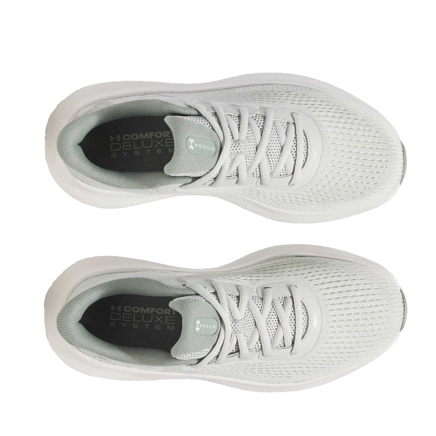 Green - Side - Under Armour Womens-Ladies Low Cut Trainers