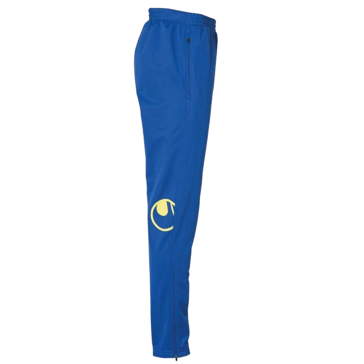 Blue-Lime - Side - UHL Sport Childrens-Kids Score Slim Jogging Bottoms
