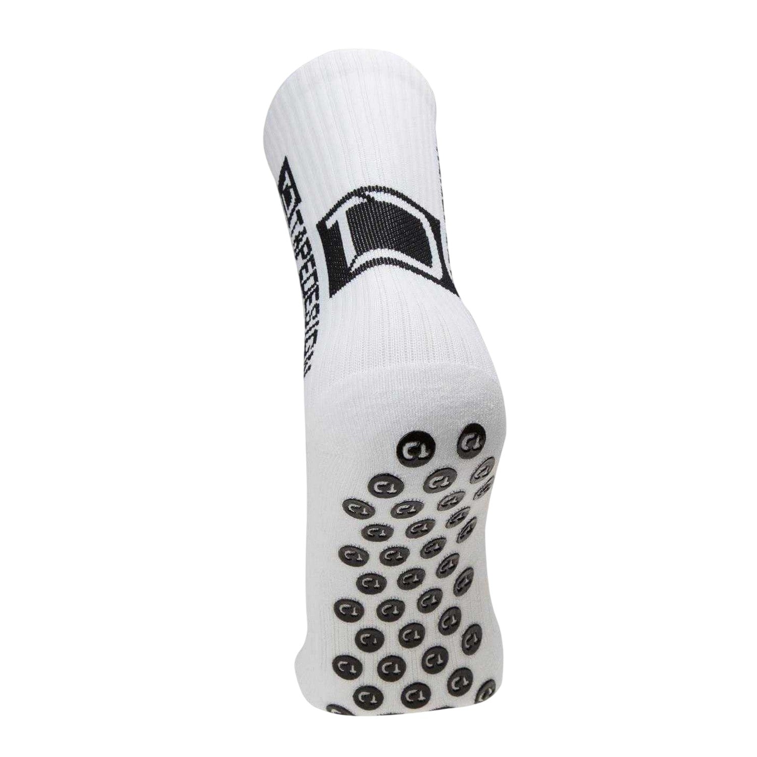 White - Back - Classic Unisex Adult Classic Grip Ankle Socks