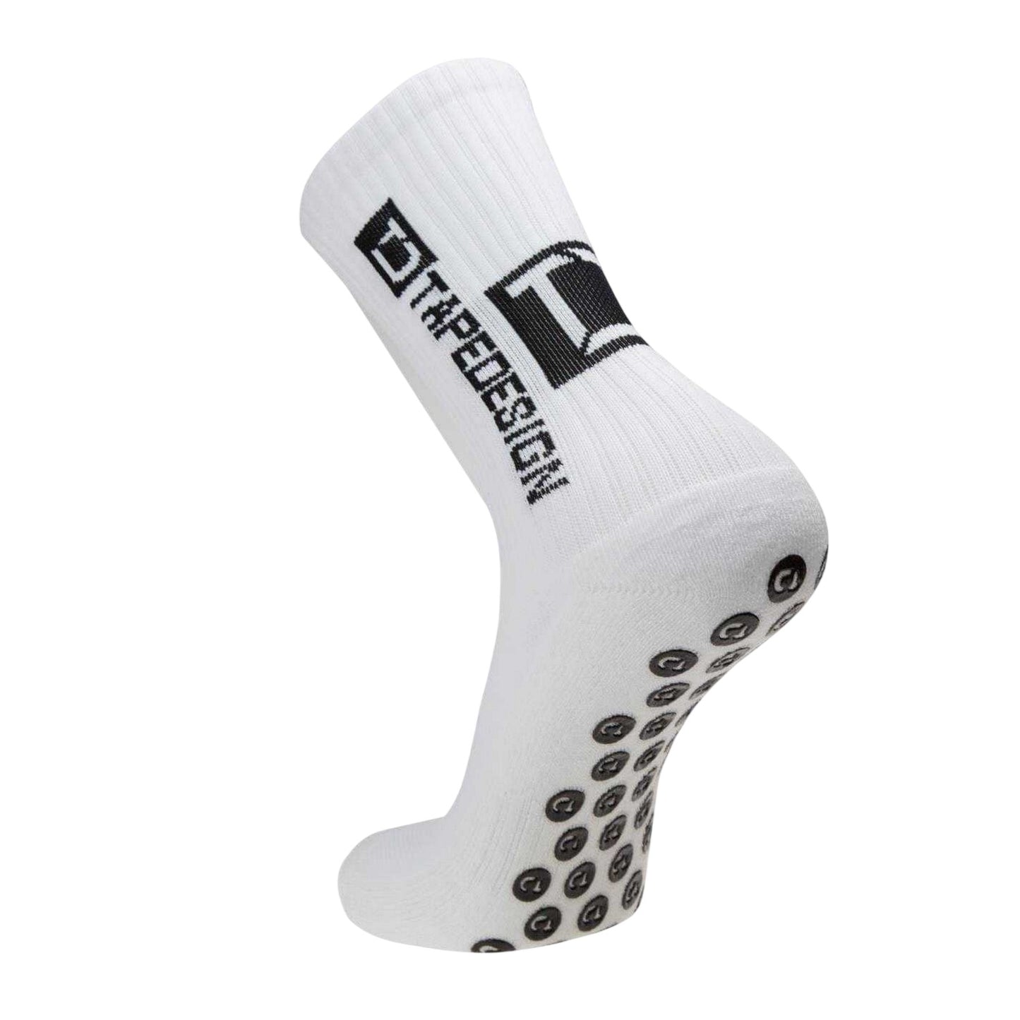 White - Side - Classic Unisex Adult Classic Grip Ankle Socks