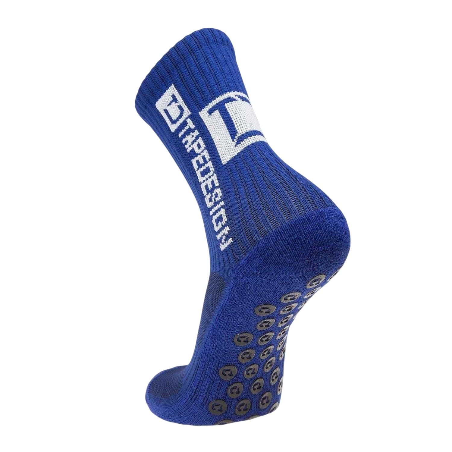 Navy - Side - Classic Unisex Adult Classic Grip Ankle Socks