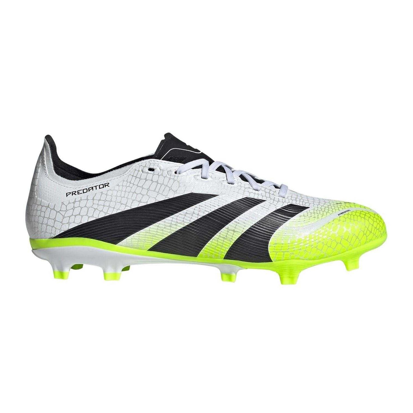 White-Black-Lemon - Front - Adidas Mens League Firm Ground Football Boots