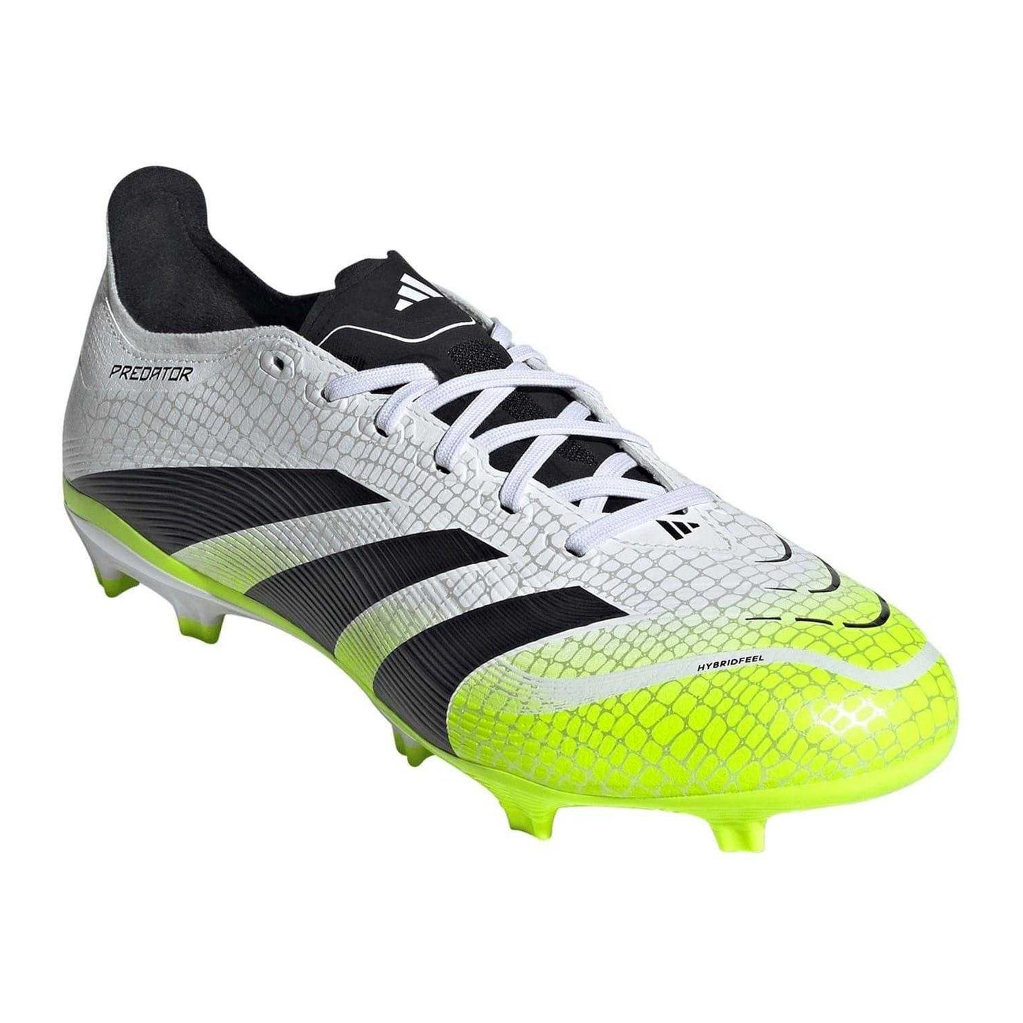 White-Black-Lemon - Pack Shot - Adidas Mens League Firm Ground Football Boots