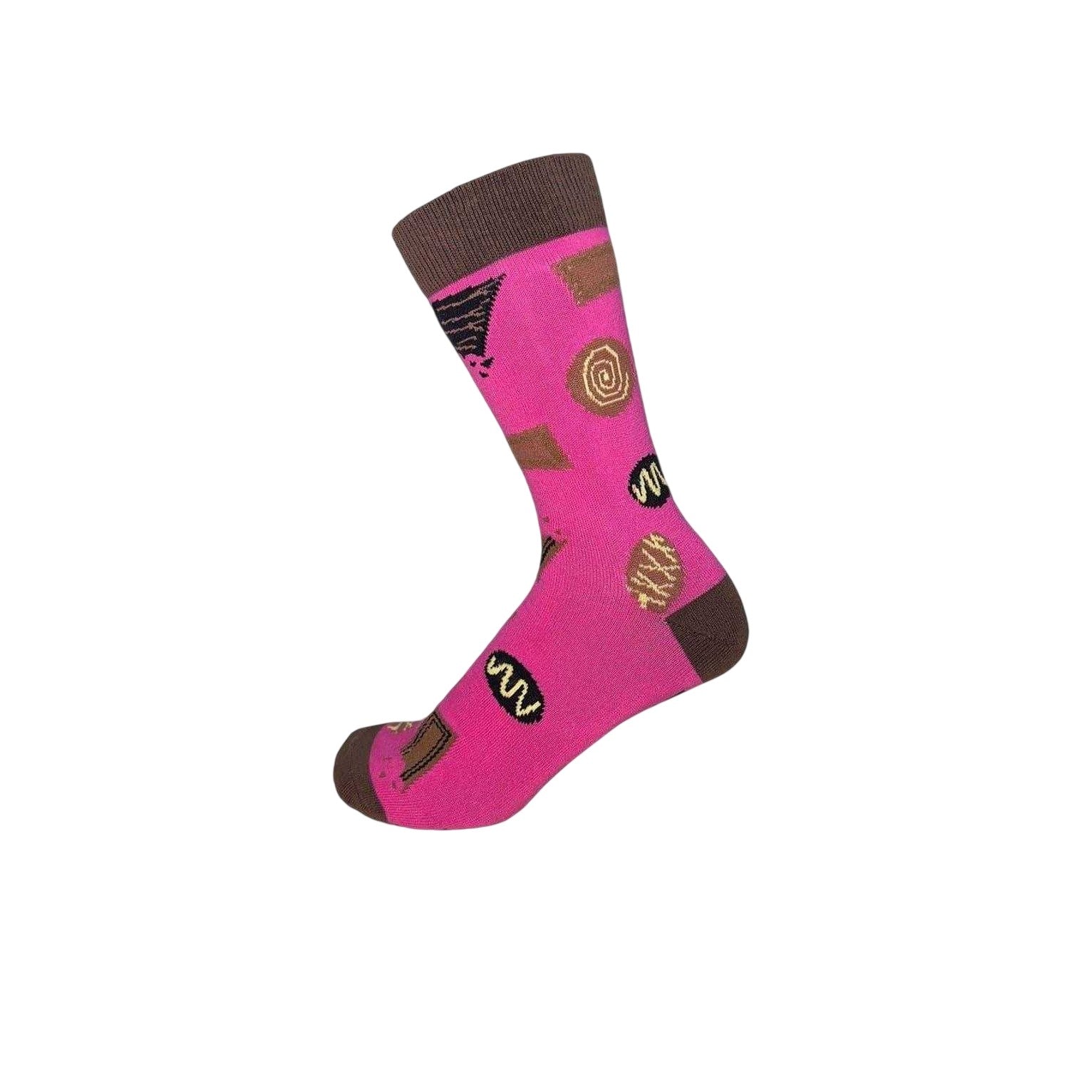 Pop-Multicoloured - Front - Star Mens Cotton Blend Crew Socks