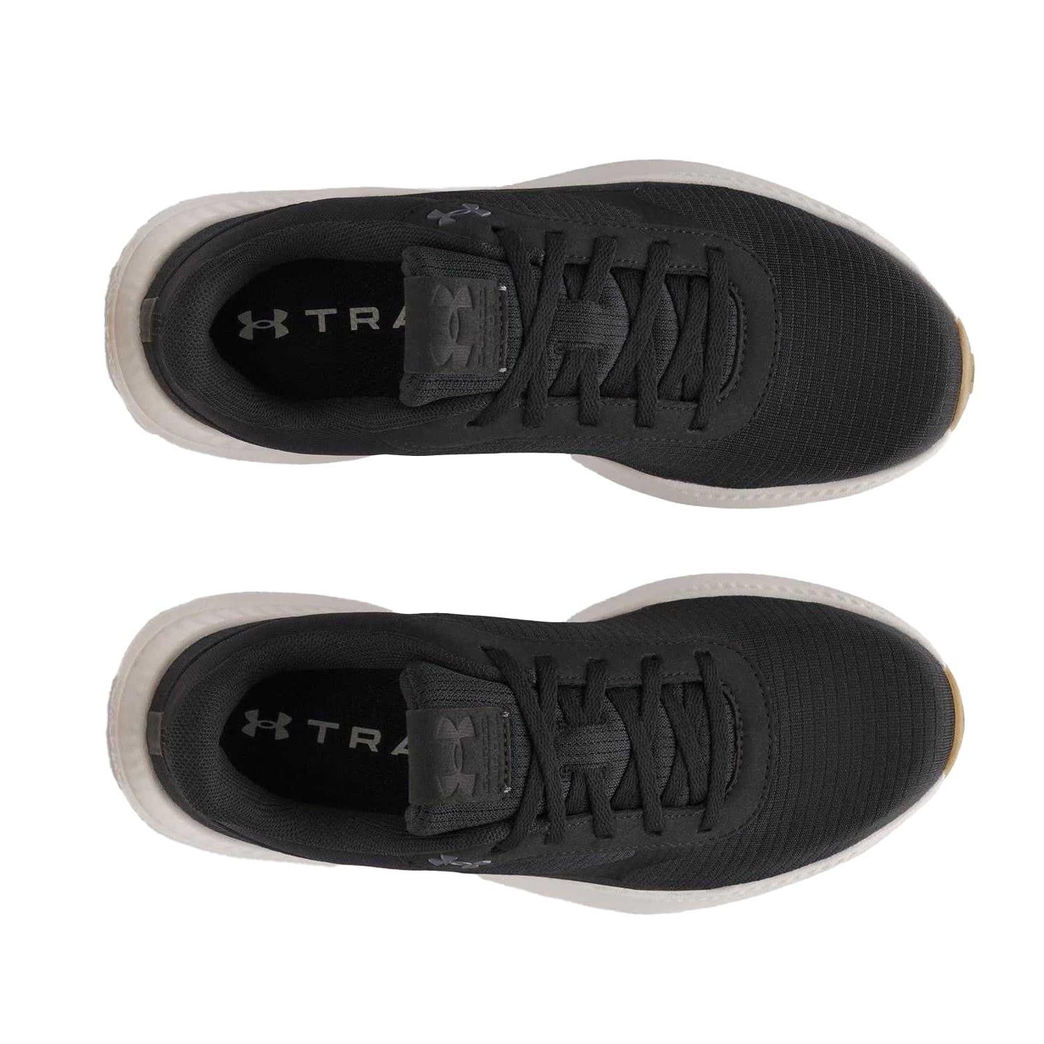 Black - Side - Under Armour Womens-Ladies Aurora Gum Low Cut Running Trainers