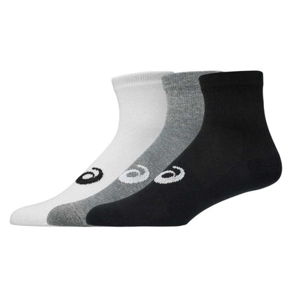 Multicoloured - Back - Asics Mens Quarter Ankle Socks (Pack of 3)