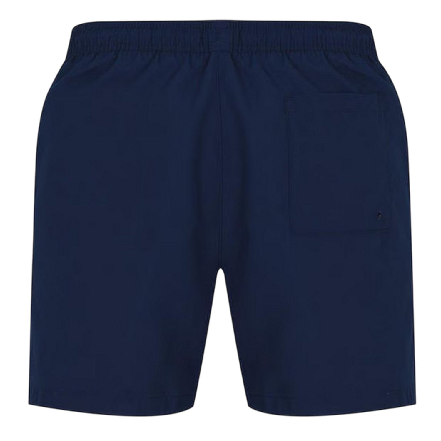 Navy - Back - Calvin Klein Mens Logo Polyester Swim Shorts