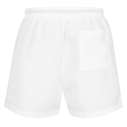 White - Back - Calvin Klein Mens Logo Polyester Swim Shorts