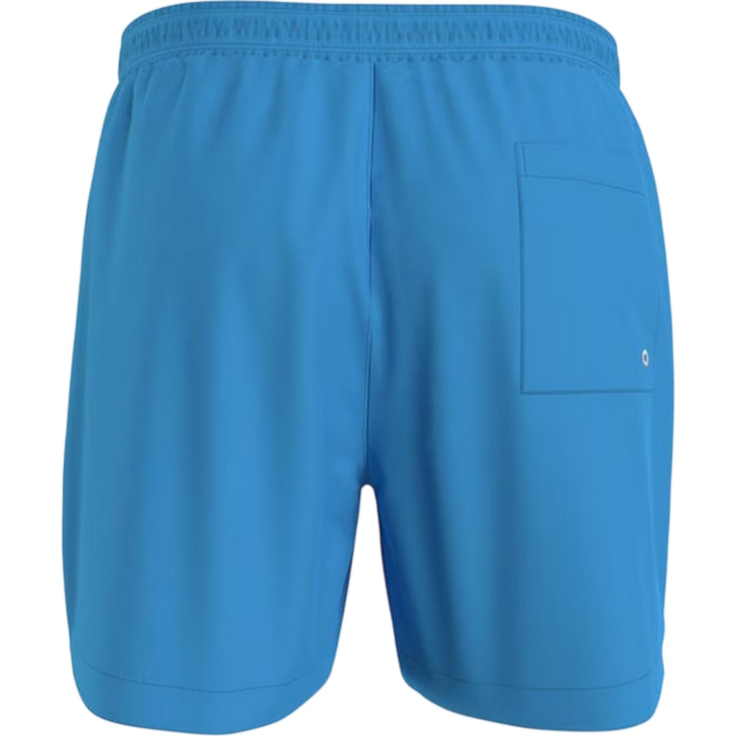 Blue - Back - Calvin Klein Mens Logo Polyester Swim Shorts