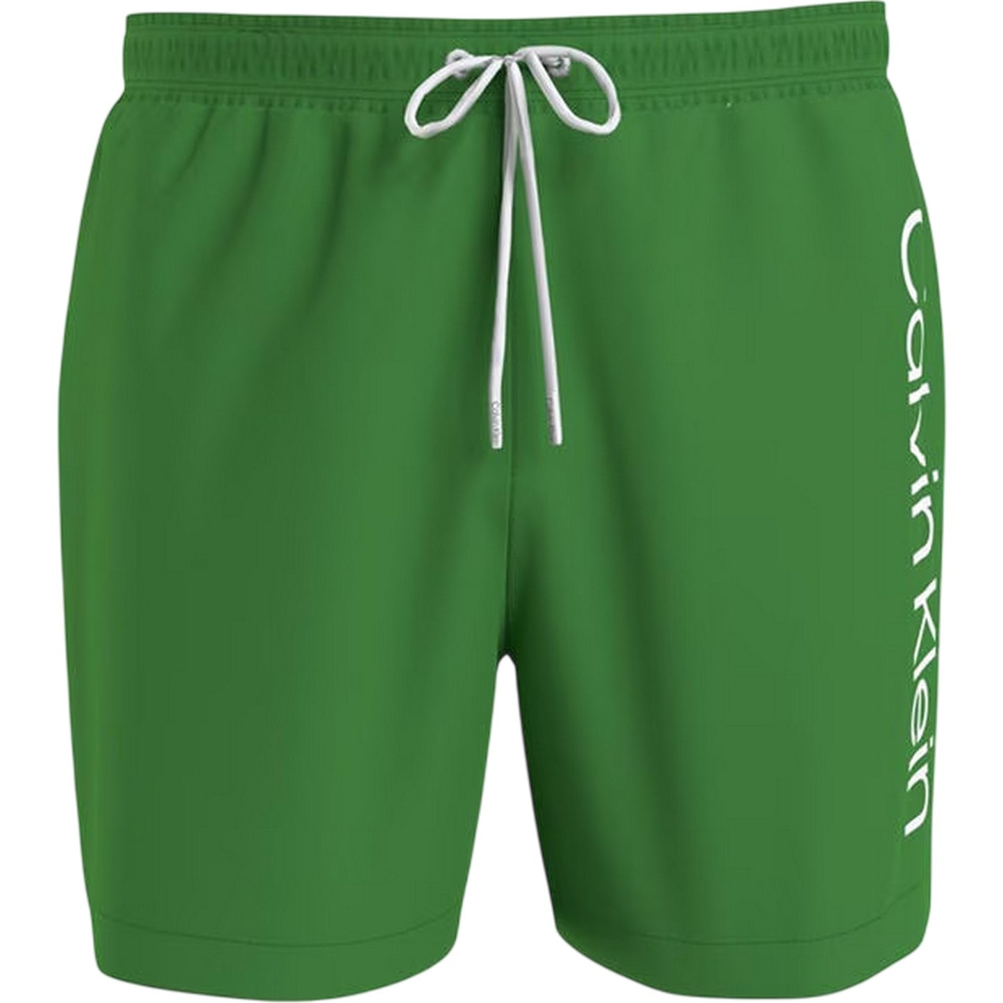 Green - Front - Calvin Klein Mens Logo Polyester Swim Shorts