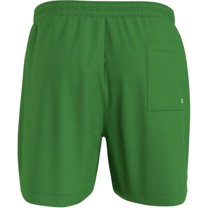 Green - Back - Calvin Klein Mens Logo Polyester Swim Shorts