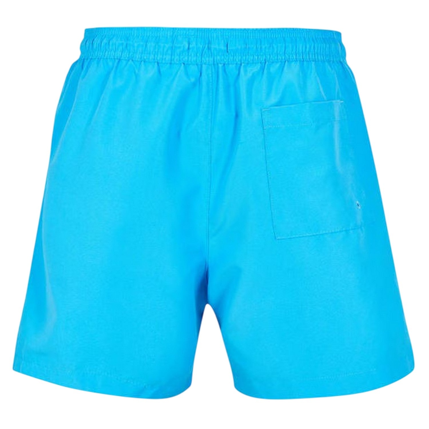 Light Blue - Back - Calvin Klein Mens Logo Polyester Swim Shorts