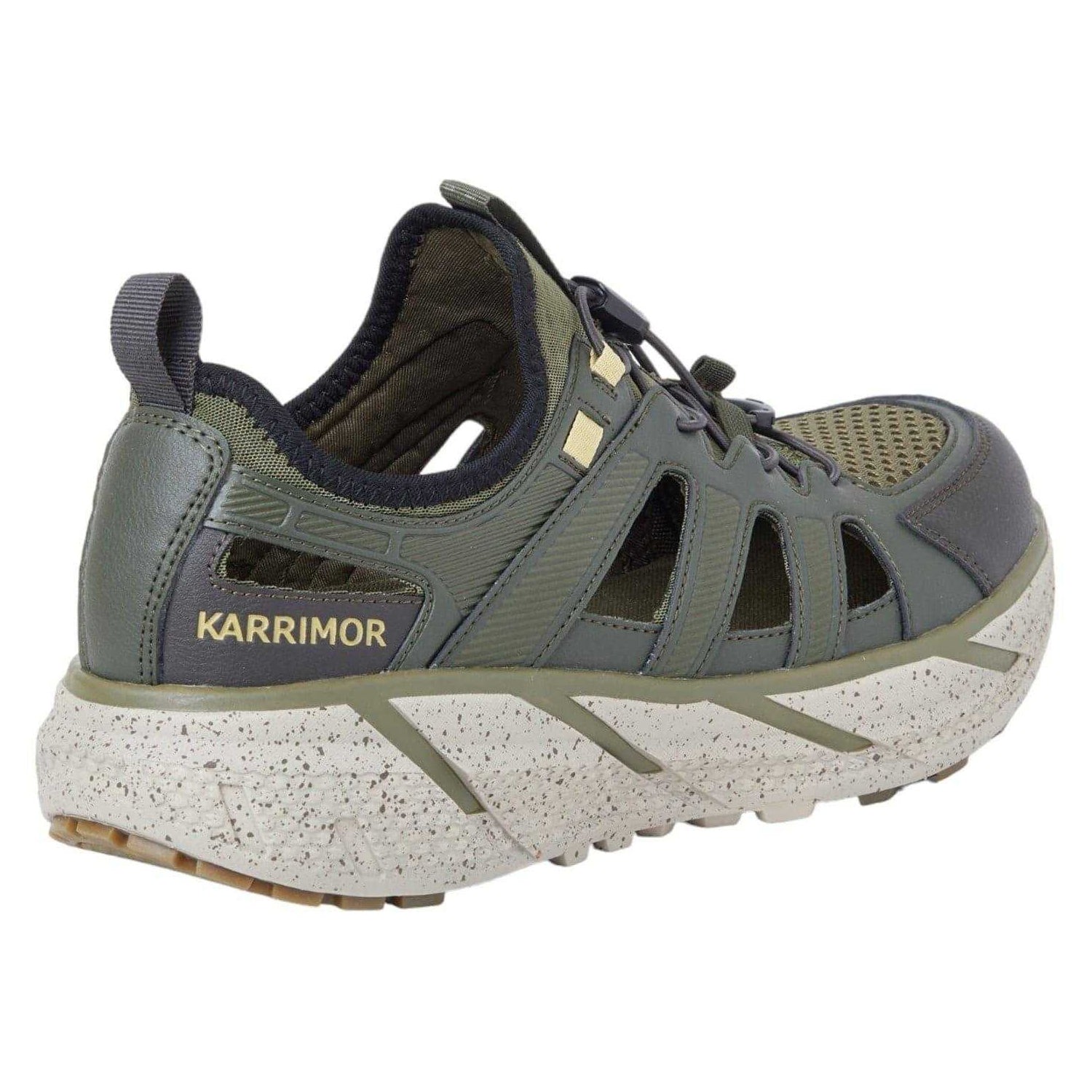 Olive - Back - Karrimor Mens Palmerston Dynagrip Sandals