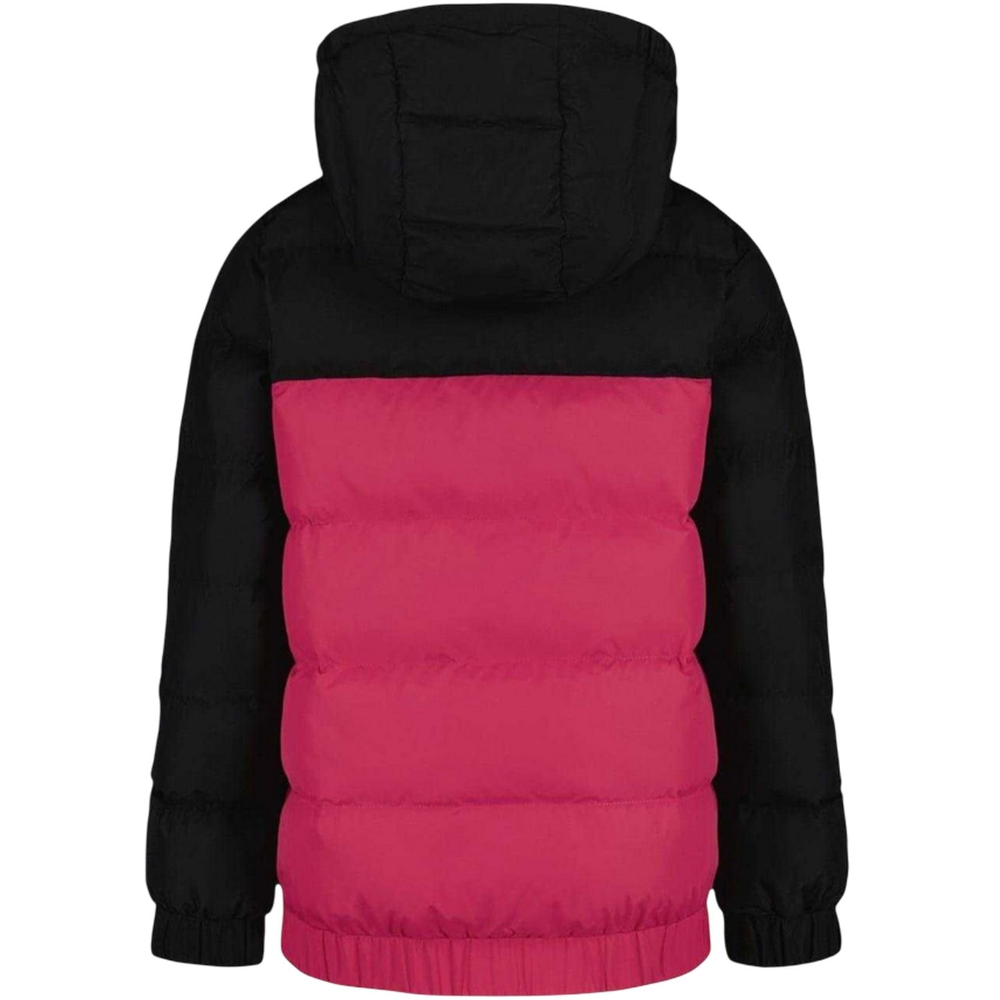Black-Pink - Back - Under Armour Childrens-Kids Colour Block Lightweight Puffer Jacket