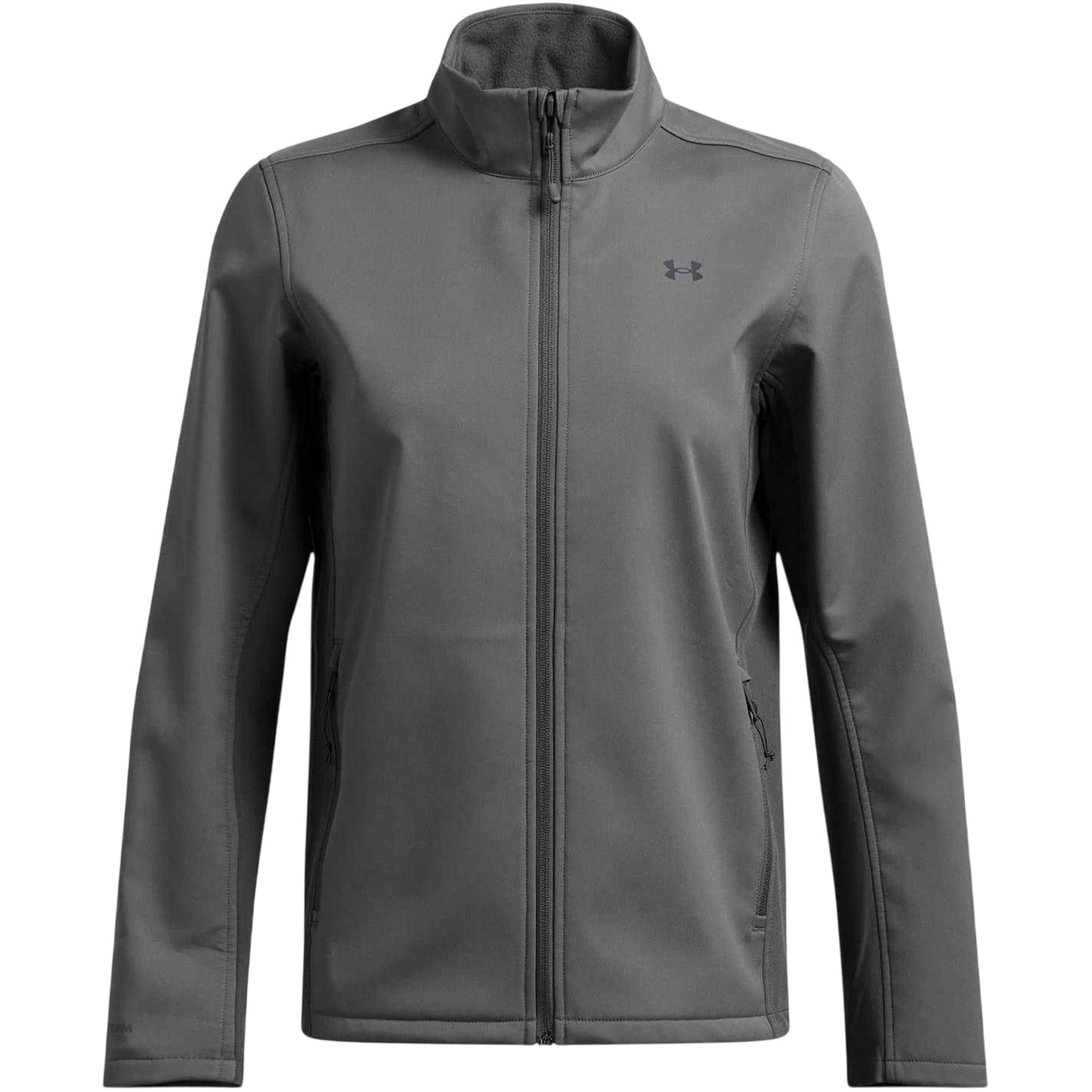 Grey - Front - Under Armour Womens-Ladies Small Logo Lightweight Training Puffer Jacket