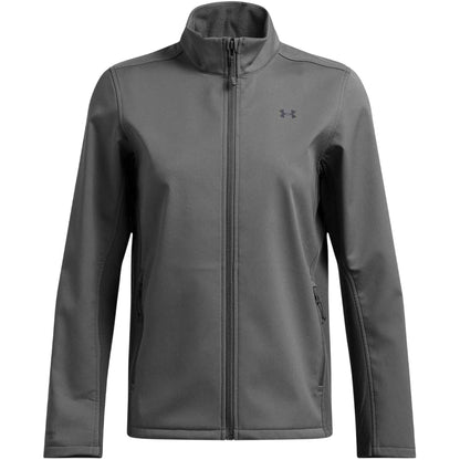 Grey - Front - Under Armour Womens-Ladies Small Logo Lightweight Training Puffer Jacket