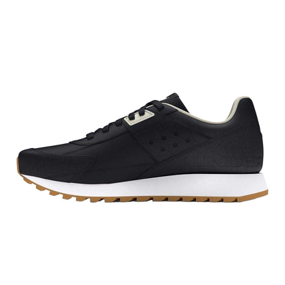 Black - Back - Under Armour Mens Essential Logo Synthetic Low Cut Running Trainers