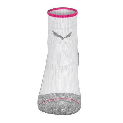 White-Pink - Back - Salomon Womens-Ladies Ultra Ankle Socks (Pack of 2)