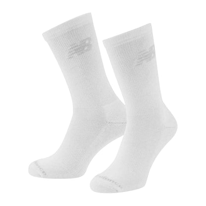 White - Back - New Balance Childrens-Kids Cotton Crew Socks (Pack of 6)