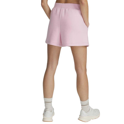 Pink - Back - Under Armour Womens-Ladies Fleece Shorts