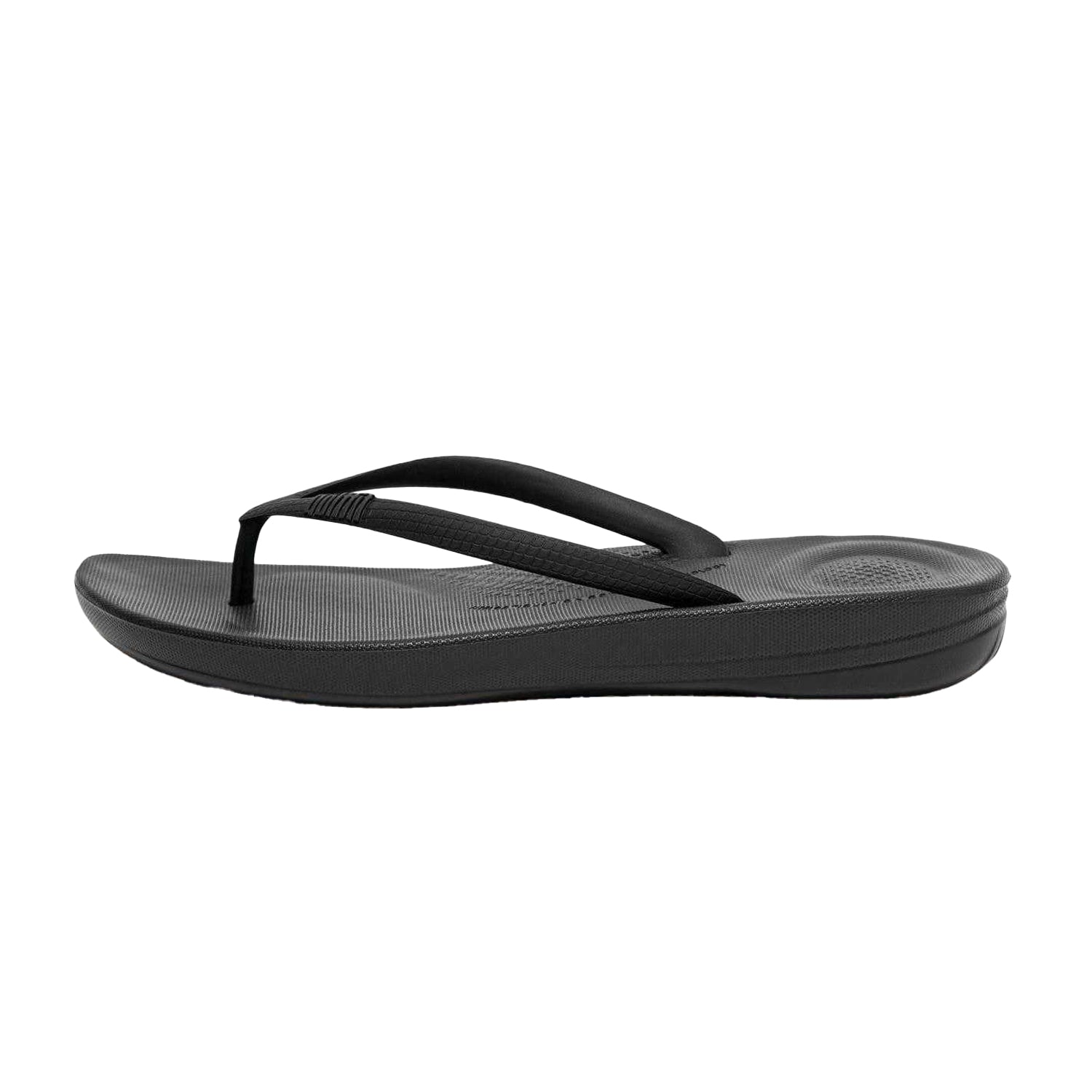 All Black - Back - FitFlop Womens-Ladies IQushion iQushion Wedge Flip Flops