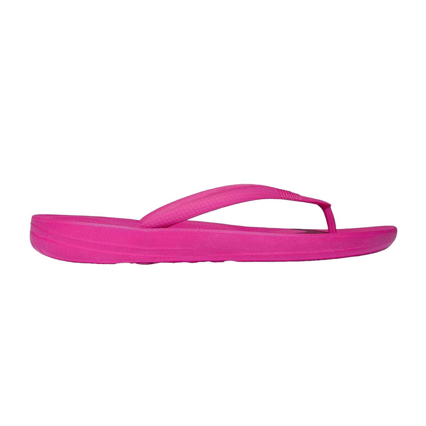 Fuchsia Pink - Front - FitFlop Womens-Ladies IQushion iQushion Wedge Flip Flops