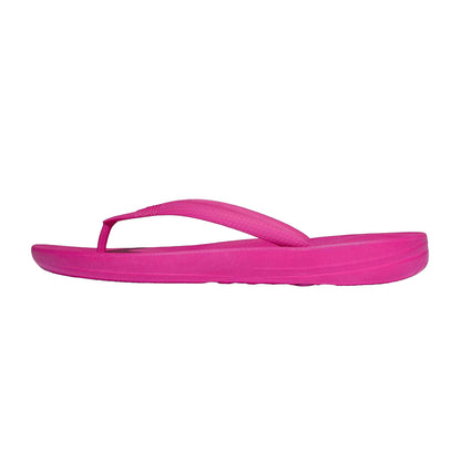 Fuchsia Pink - Back - FitFlop Womens-Ladies IQushion iQushion Wedge Flip Flops