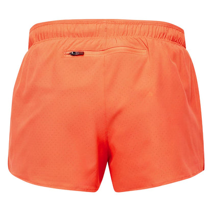 Orange - Back - New Balance Womens-Ladies RC Athletics 3 Lightweight Running Shorts