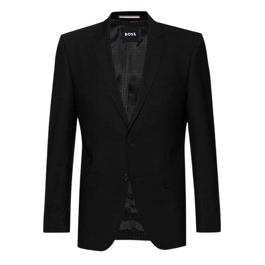 Black - Front - Boss Mens H-Huge Set-in Suit Jacket