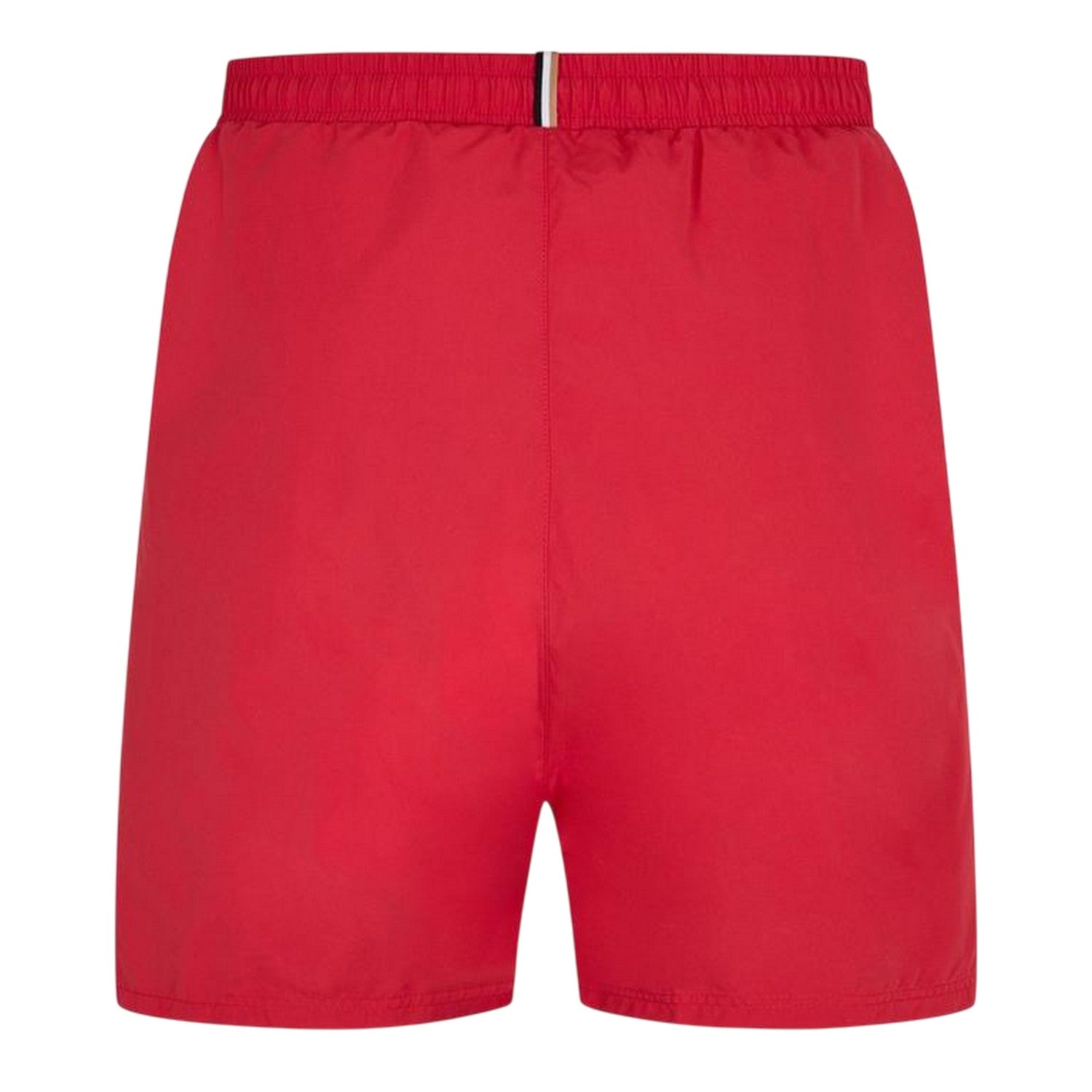 Bright Red - Back - Boss Mens Dolphin Swim Shorts