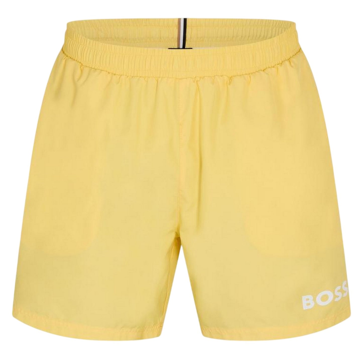 Bright Yellow - Front - Boss Mens Dolphin Swim Shorts