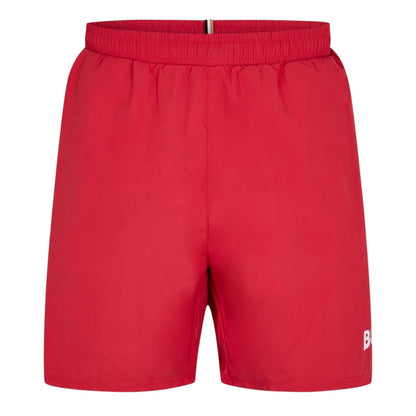 Bright Red - Front - Boss Mens Dolphin Swim Shorts