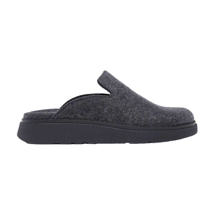 Navy - Front - Fit Flop Womens-Ladies Gen-FF Suede Mules