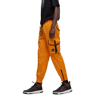 Pastel Orange - Side - Boss Mens Khaby Cargo Trousers